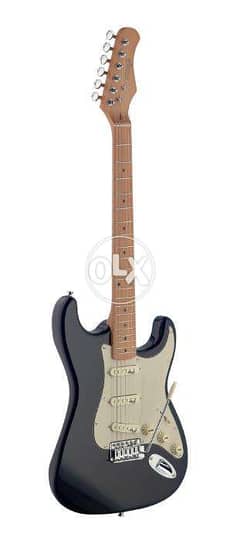 Electric guitar with solid alder body 0