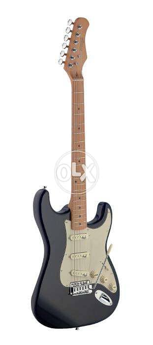 Electric guitar with solid alder body 0