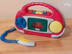 Vintage Little Tikes Rare Cassette Tape Player & Recorder with Microph