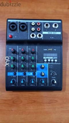 mixer 4 channel with effect & usb & bluetouth,new in box