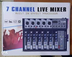 mixer 7 channel with effect & usb & bluetouth 0