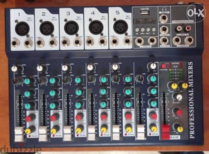 mixer 7 channel with effect & usb & bluetouth 1