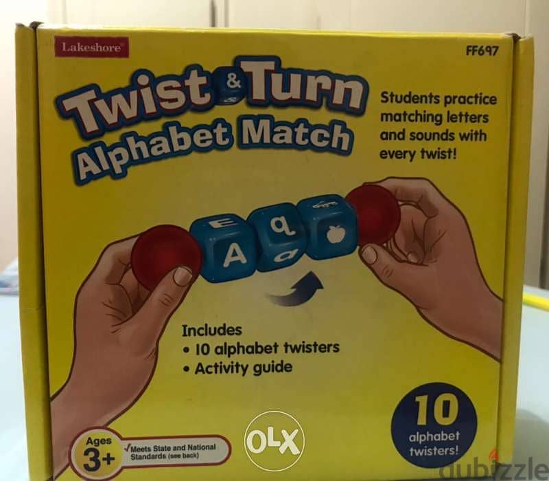 3 years educatif toys Alphabet twist & turn 1