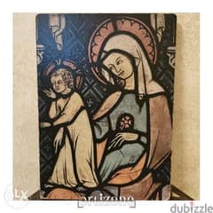 Religious Icon For Virgin Mary & Baby Jesus. 0