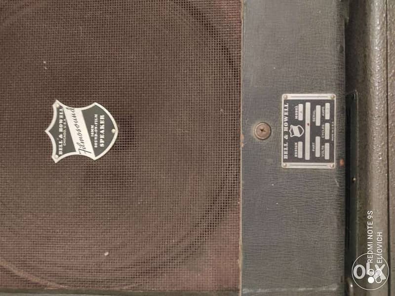 Very Rare Antique U. S. A Filmosound 179 projctr full kit with speaker 4
