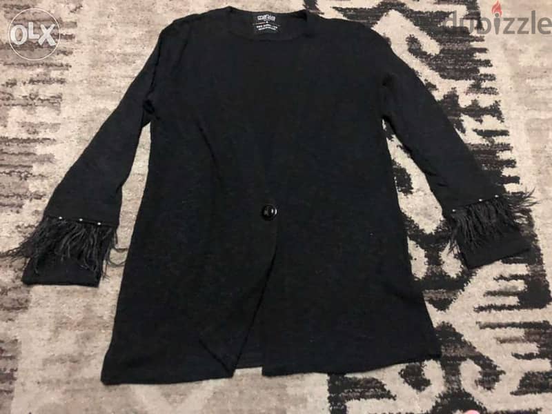 women clothing, long jacket, black color, Marwa brand 0