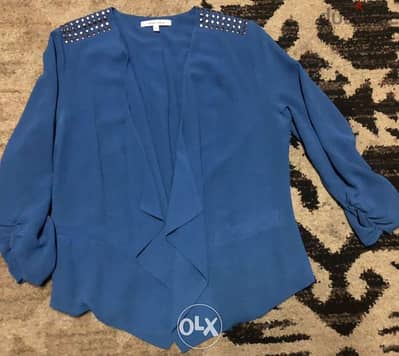 women clothing, jacket, stylish, navy color, size small