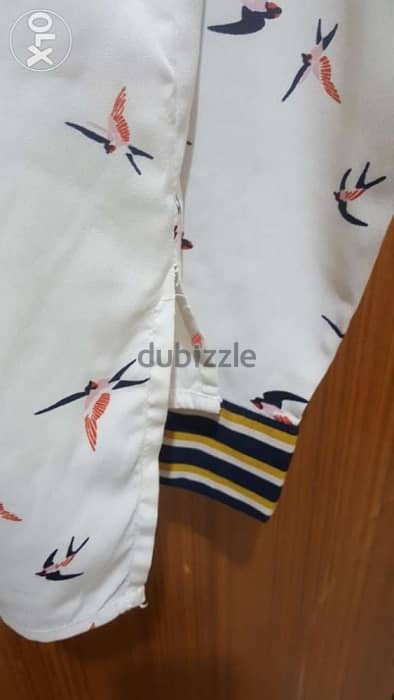 Bird print shirt smallقميص 3