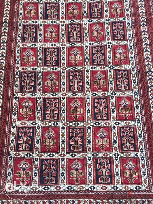 سجاد عجمي. شغل يدوي صوف136/195. persian carpet. tapis. Hand made 1