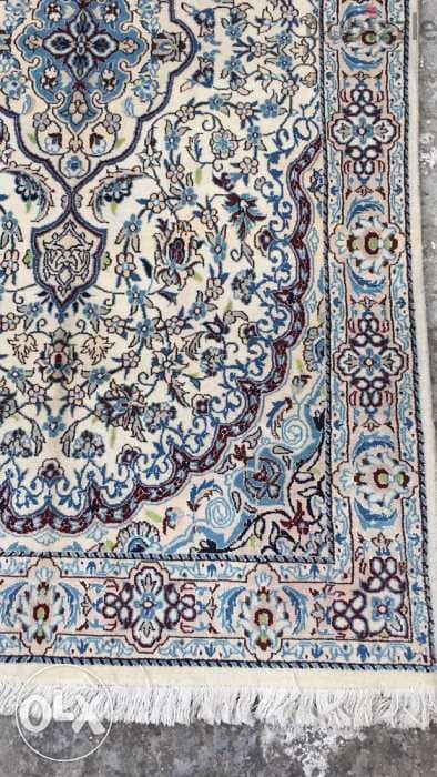 سجاد عجمي نايين120/205. persian carpet. tapis. Hand made 1
