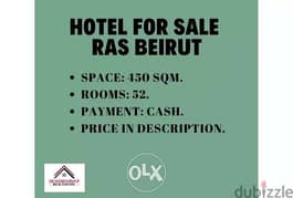 Hotel For Sale in A Prime Location in Ras Beirut