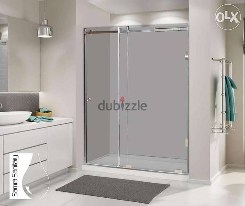 Glass shower cabinet enclosure 0