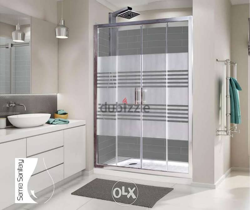 Glass shower cabinet enclosure 1