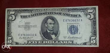 5دولار ١٩٥٣ سعرها 50$ 0