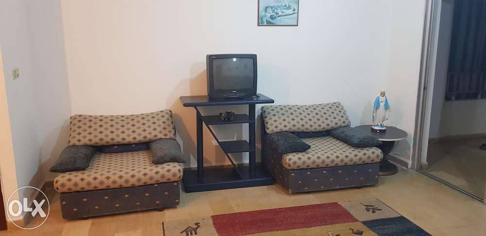 For rent in mansourieh fully furnished 3