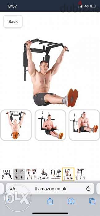 Multi Wall Mounted Adjustable Knee Raise Pull Chin Up Bar Dips Station 5