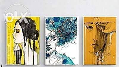 Set of 3 paintings 0