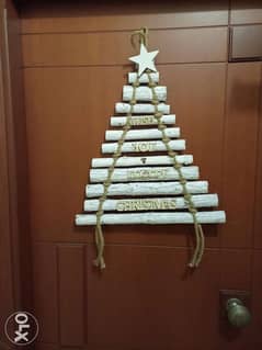 Decorations Christmas natural wood 65×50cm