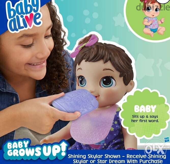 Baby Alive Baby Grows Up Growing and Talking Baby Doll, 1 Surprise Dol 1