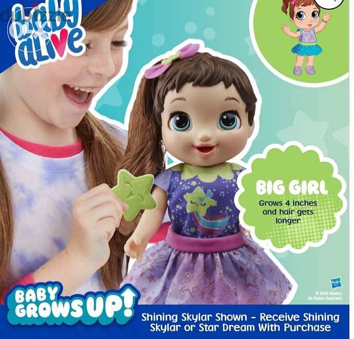 Baby Alive Baby Grows Up Growing and Talking Baby Doll, 1 Surprise Dol 2