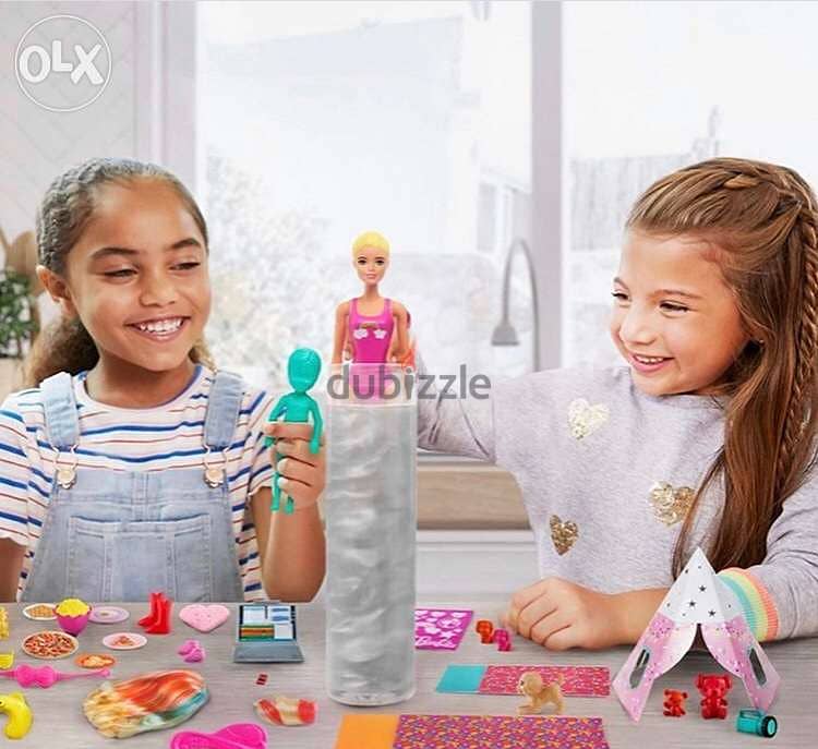Barbie Color Reveal Set with 50+ Surprises Including 2 Dolls, 3 Pets & 2