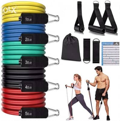 Resistance Bands Set (11pcs) Original Nature Latex