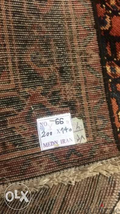 سجاد عجمي . شغل يدوي صوف 200/140. persian carpet. tapis. Hand made 5