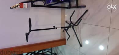 Clasdic and acoustic guitar stand