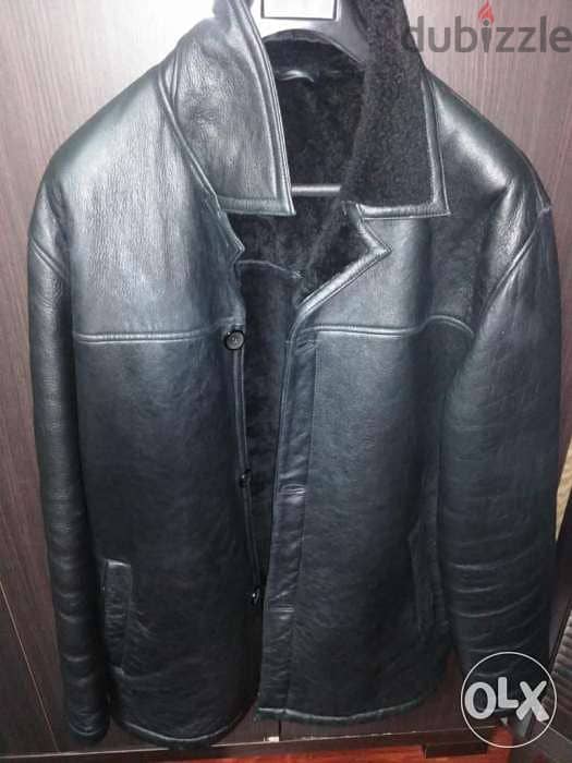 Shearling leather jacket 0