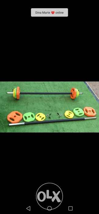 Body Pump axes and plates for Gym classes and personal use