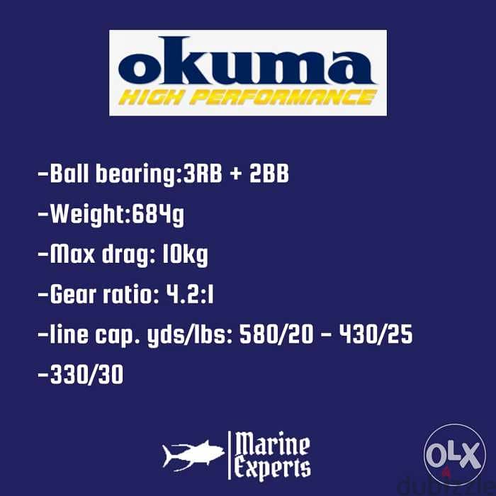 Okuma trolling reel katalina fishing 3