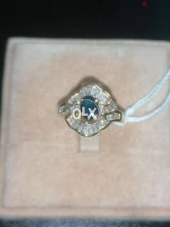 Vintage diamond & saphire ring 0