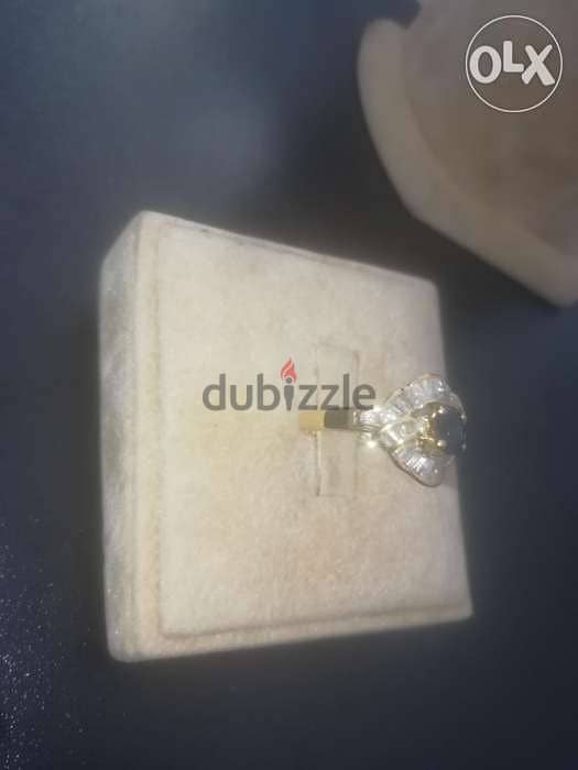 Vintage diamond & saphire ring 3
