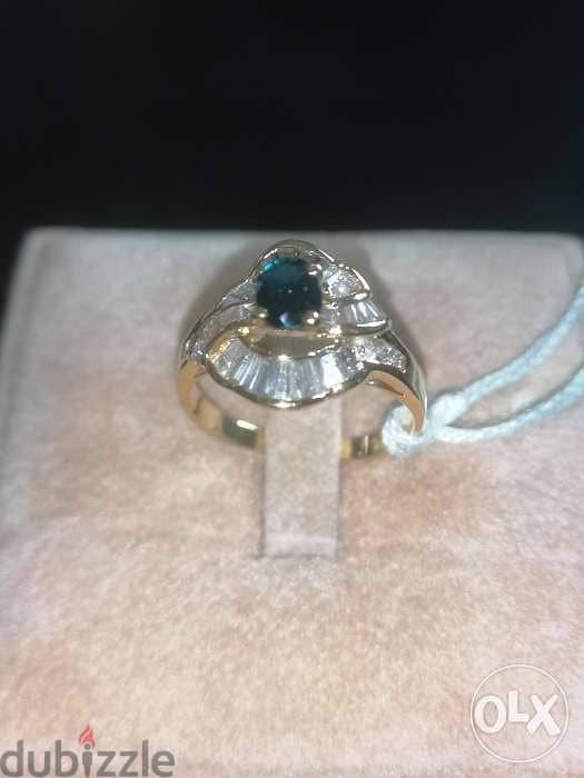 Vintage diamond & saphire ring 4