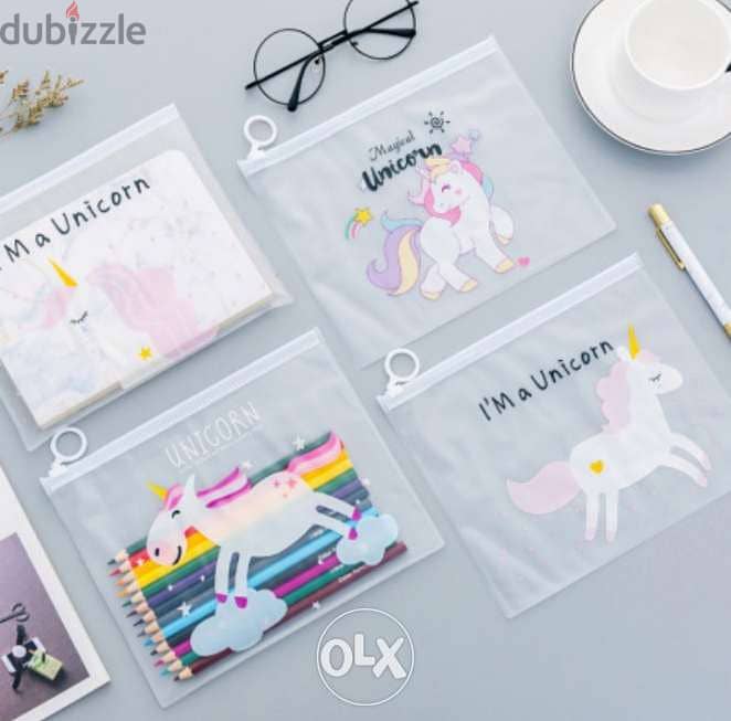 Cute Unicorns transparent pouch 5