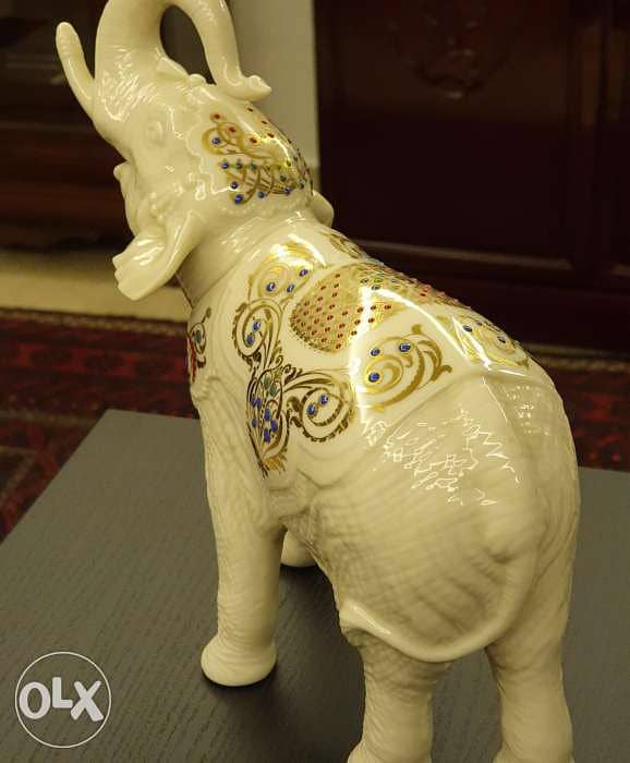 Lenox elephant decorated with colored gems 4