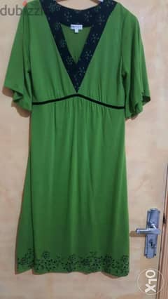 PEPPERCORN green dress medium فستان 0