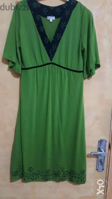 PEPPERCORN green dress medium فستان