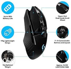 Logitech G903 LIGHTSPEED Wireless Gaming Mouse W/ Hero 25K Sensor 0