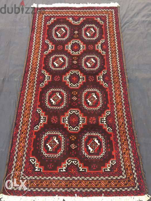 سجاد عجمي. 195/102persian carpet. tapiso. Hand made 5