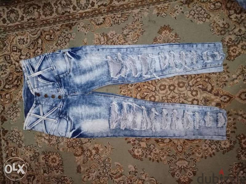 High waist ripped jeans size medium 0