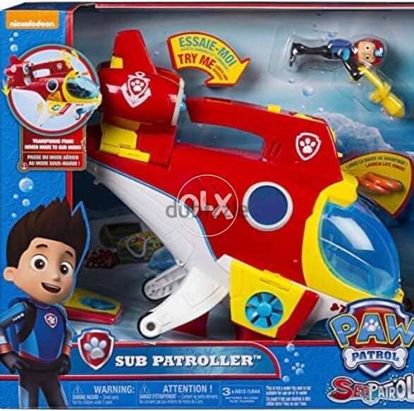 PAW Patrol - Sub Patroller Transforming Vehicle with Lights, Sounds an 0