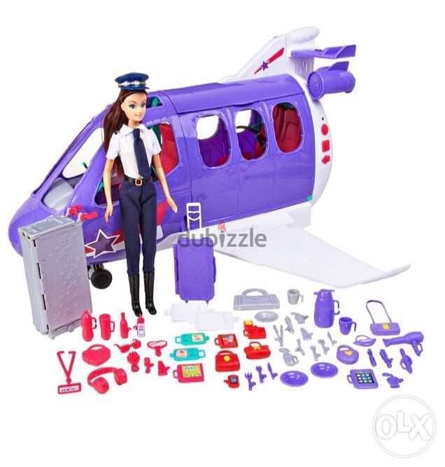 Kid Connection Jet Plane & Pilot Play Set, 54 Pieces 1