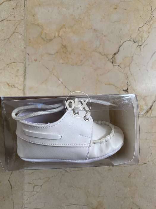 papulin - todler shoes boys white size 19 new 1