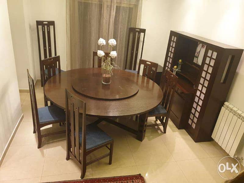 Vintage Charles Rennie Mackintosh Dining table ,chairs, and sideboard 3