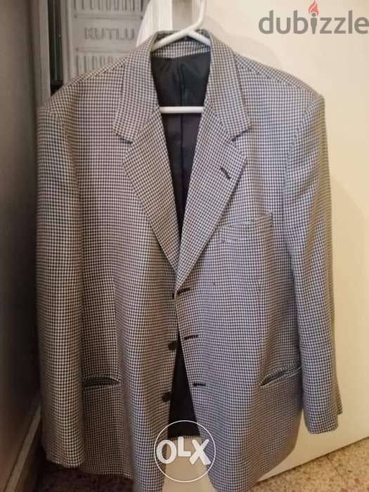 black and white blazer for man size 54 like new 1