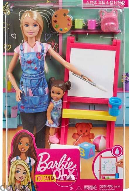 Barbie Florist Playset with Blonde Doll, Dough, Vases & More, A 0