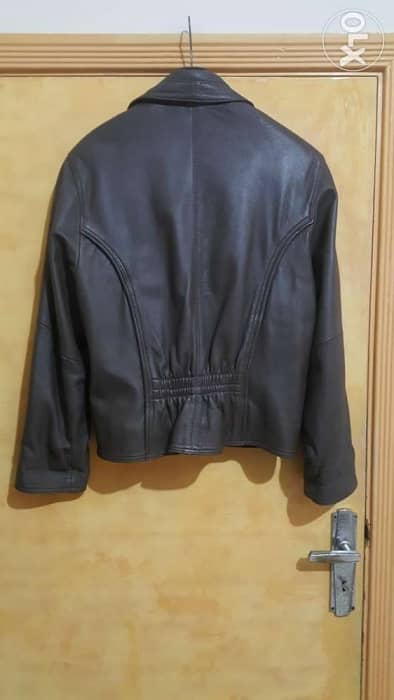 Faux leather jacket 42 44جاكيت جلد 1