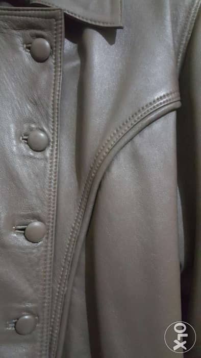 Faux leather jacket 42 44جاكيت جلد 3