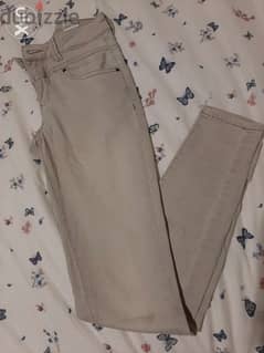Skinny ankle beige jeans size 26